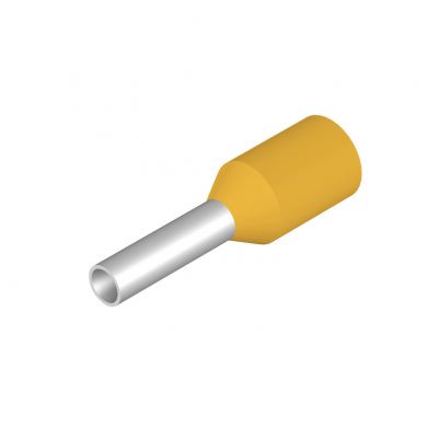 WEIDMULLER H1,0/12 GE Końcówka tulejkowa, izolowany, 1 mm², Długość odizolowania: 8 mm, żółty 0409700000 /500szt./ (0409700000)